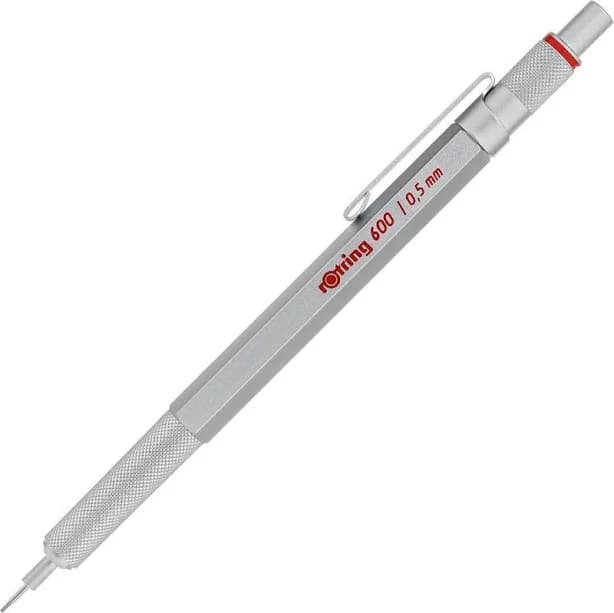 Rotring 600 0.5mm Mechanical Pencil Silver A3f6b4
