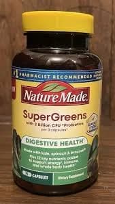 Nature Made Super Greens with Probiotics Capsules
