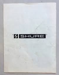 Shure Vintage Data Sheet Model 701 Pro Master 1980 COLLECTORS MUST HAVE! | eBay