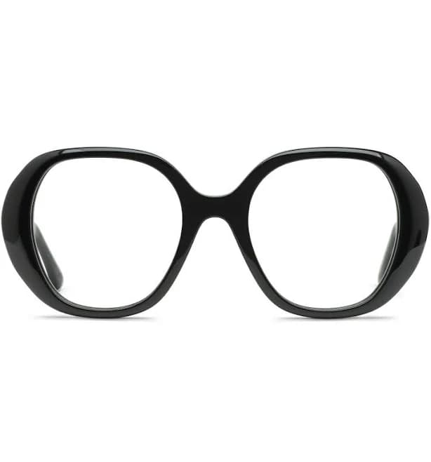 Oversized Shiny Black Prescription Included Glasses Muse Bohemian Women's Frames Online, Discounted, FSA/HSA, Bifocal, Transitions , Stylish, Cool