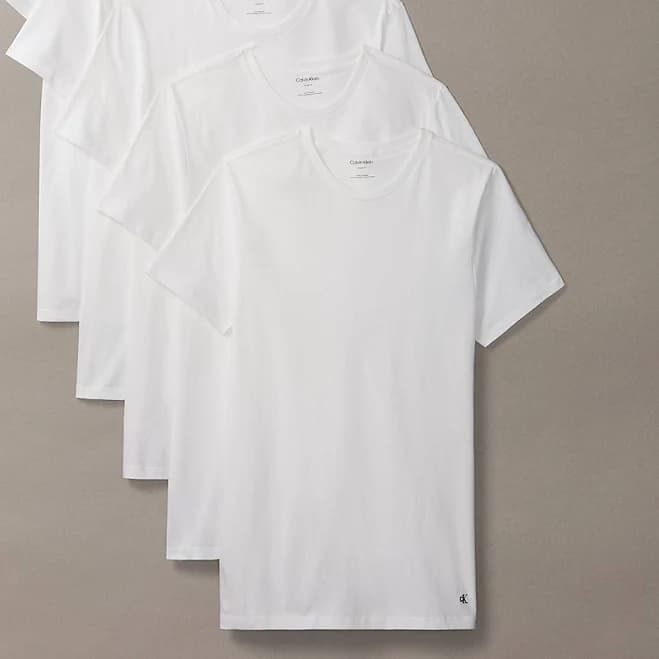 Calvin Klein Men's 5-Pack Cotton Classics Crewneck T-Shirts