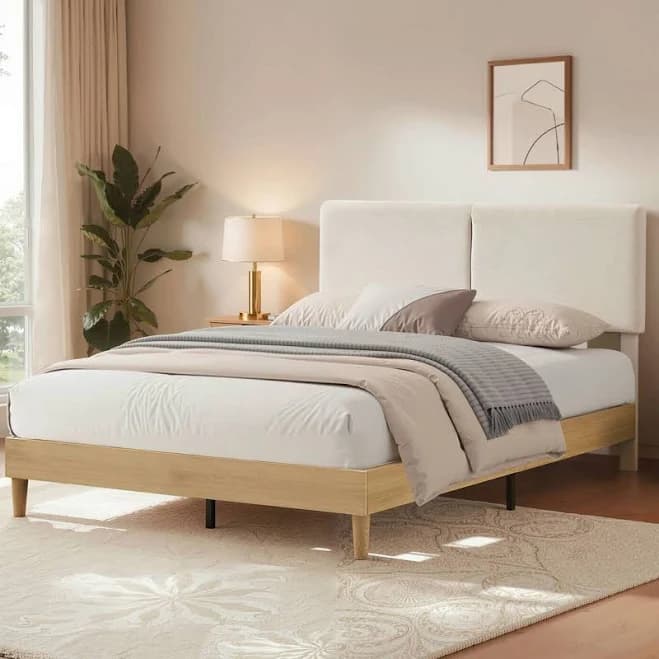 Ebern Designs Binnett Wood Bed