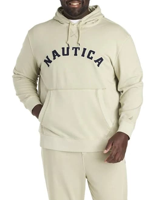 Nautica Men's Big & Tall Signature Terry Pullover Hoodie