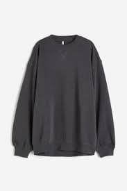 Oversized sweatshirt - Black - Ladies | H&M MY