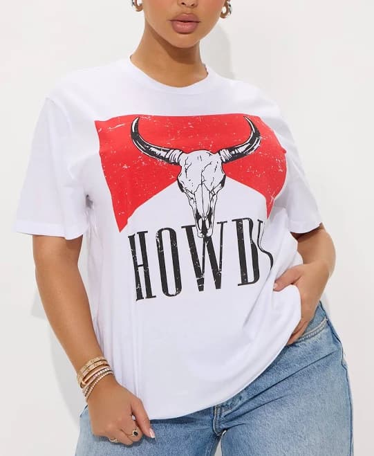 Fashion Nova Oversized Short Sleeve Graphic T-Shirt