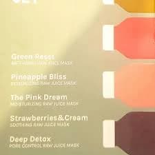 Buy 3 Get 1 Free Esw Beauty Raw Juice Cleanse Mask Set