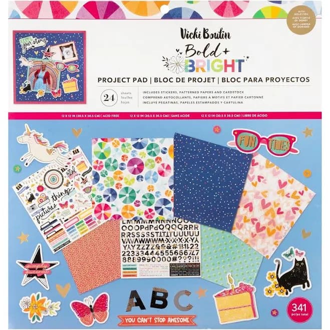 Vicki Boutin Bold and Bright Project Pad