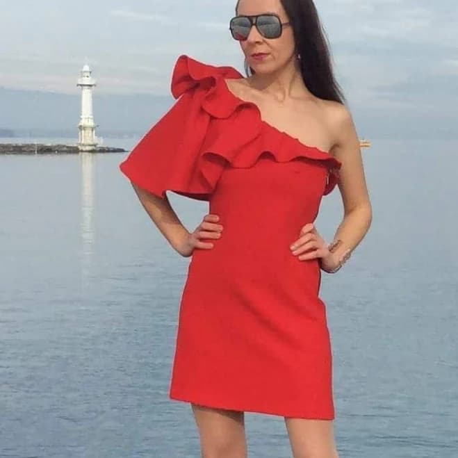 Haute Couture Asymmetrical Dress