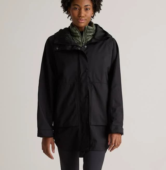 Quince Women's Oversized Weather Proof Rain Jacket