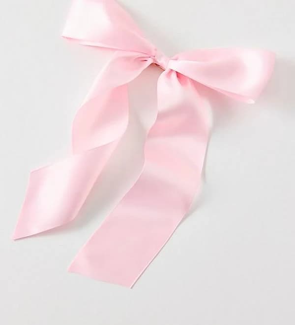 Drapey Women's Satin Hair Bow Barrette