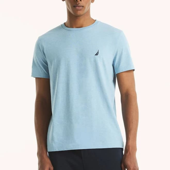 Nautica Men's Heathered Crewneck T-Shirt