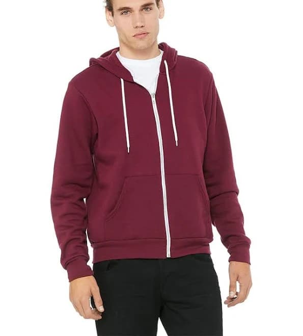 BELLA + CANVAS Unisex Sponge Fleece Full Zip Hoodie