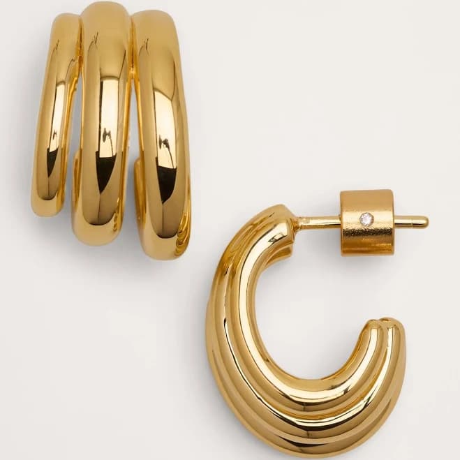 Banana Republic Women's Triple Hoop Earrings