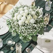Amazon.com: Serwalin Buy Together 𝟯𝟯𝗣𝗰𝘀 Babys Breath Artificial Flowers & 100pcs Artificial Mixed Eucalyptus Leaves Stems Bulk, 4Kinds Silver Dollar Eucalyptus Leaves Picks : Home & Kitchen