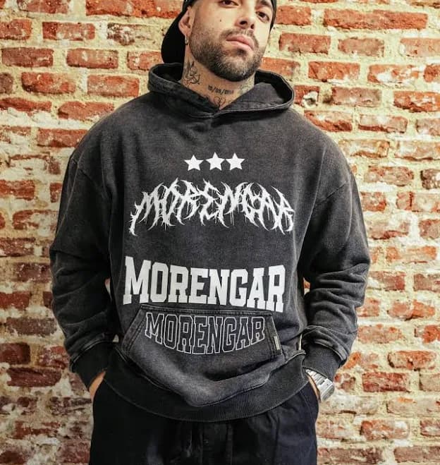 Signature Death Acid Wash Hoodie