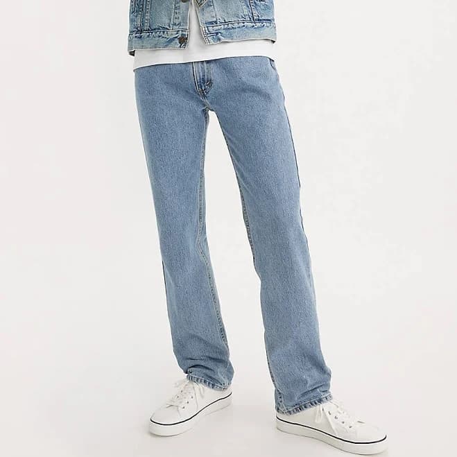 Levi's 505 Regular Fit Men's Jeans - Light Stonewash 34 x 30