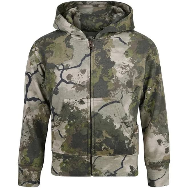 King's Camo Girls' Classic Full-Zip Hoodie