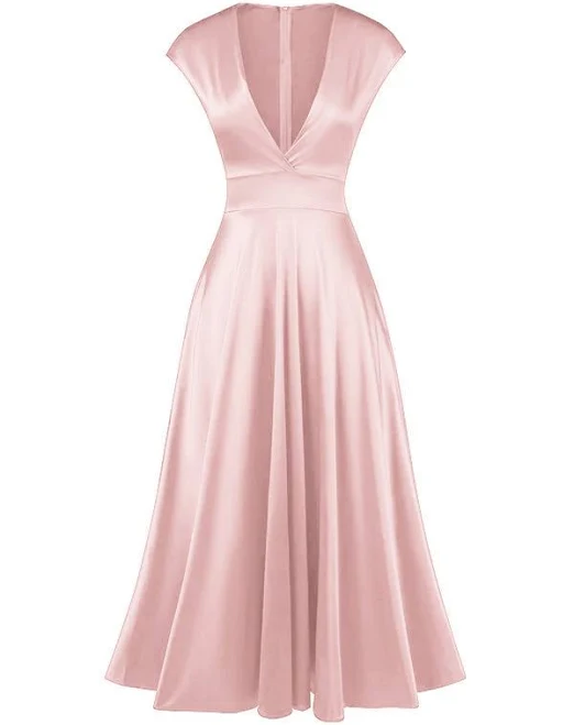 Line Dress Satin