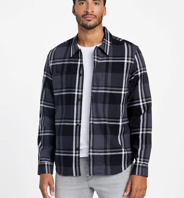 Men's Plaid Cotton Shirt