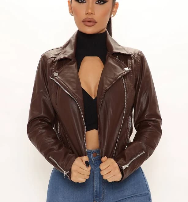 Fashion Nova Never Average Moto Jacket