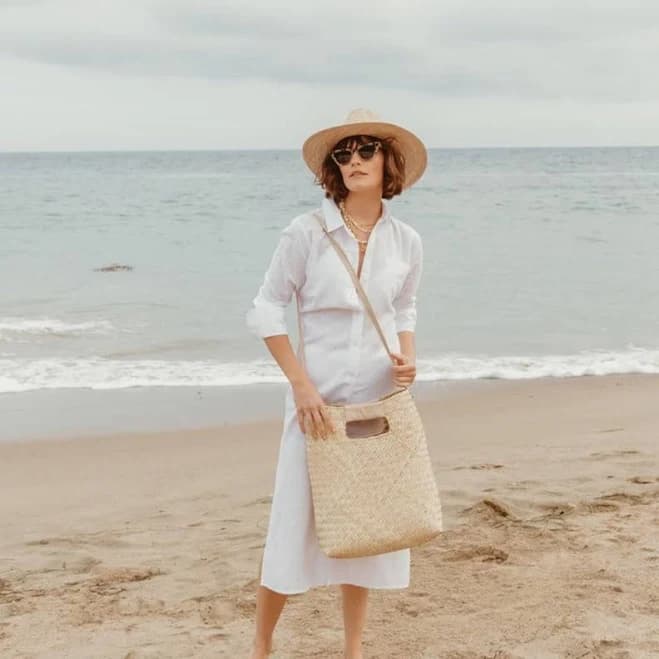 Oversized Woven Straw Bag