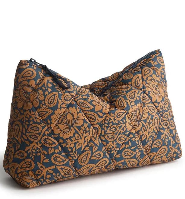 Vera Bradley Women's Lotus Montage Featherweight Nylon Pouch