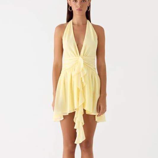 Guide You Halter Neck Mini Dress