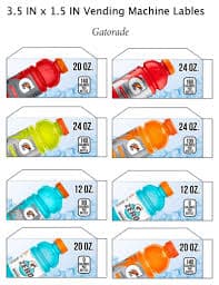 Used Vending Machines For Sale 12 Vending Machine Candy Nutrition Labels Stickers - For 3000, 4000, 6000 Models Vendinglabels Brand Stickers