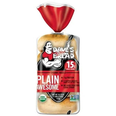 Dave's Killer Bread Organic Awesome Plain Bagels