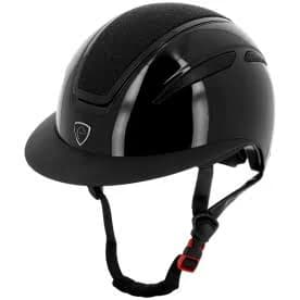 Agris Glossy Black Helmet with Glitter – Equithème