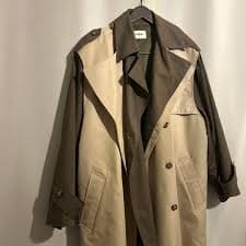 THROW by SLY Trench Coat, Beige/Brown, 2-way, Liner Included
