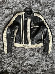 Other **RARE** Wilhelm Krawehl Black and White Leather Moto Jacket | Grailed