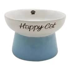 Signature Cat 2 Signature Happy Cat Stoneware Cat Body Pet Elevated Bowls Dishes Combo