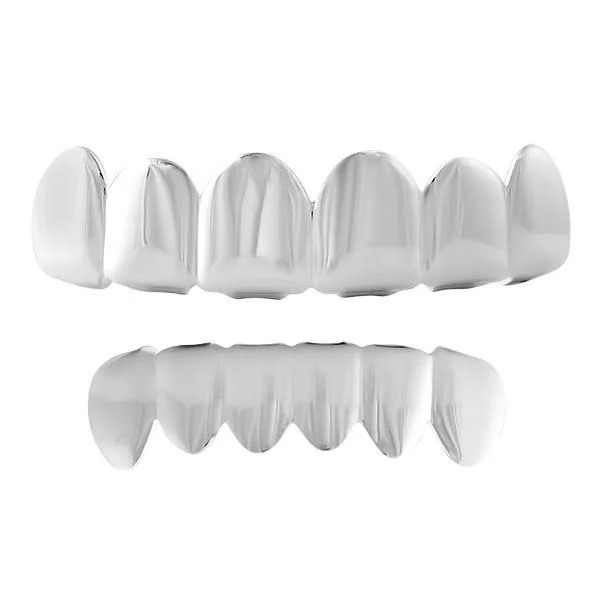 Genuine 925 Sterling Silver Polished Grillz