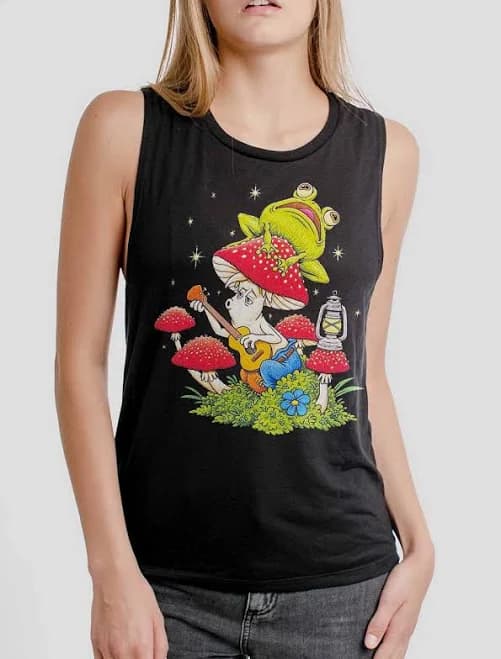 Funky Fungi Women's Muscle Tank