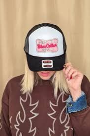Living on That Blue Collar Dollar Trucker Hat – Cowhide and Conchos