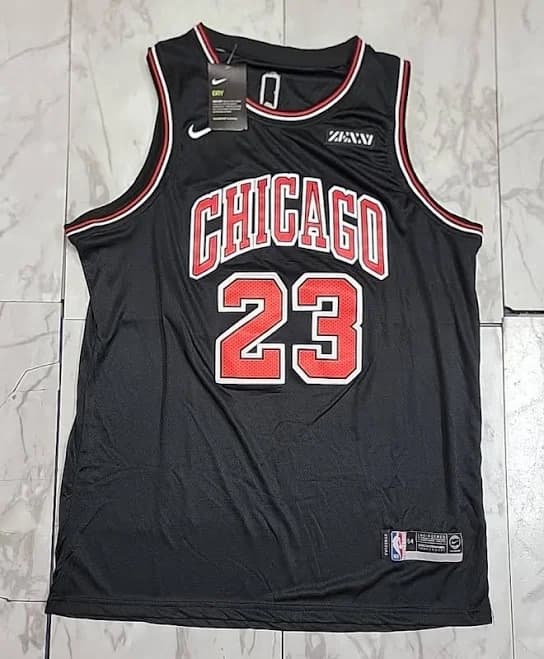 Nike Zenni Authentic Michael Jordan Chicago Bulls 23 Jersey Men 54