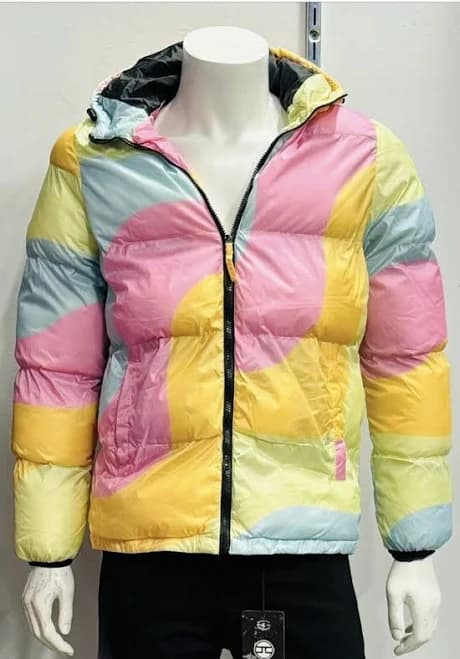 Reason Brand Multi Color Puffer Jacket