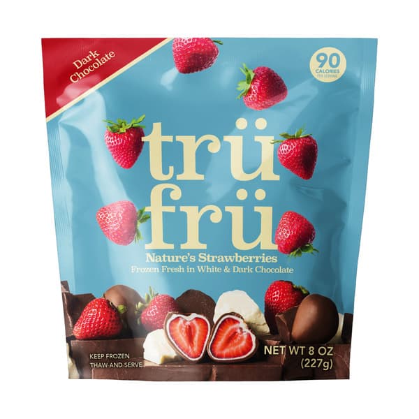 Tru Fru Hyper-Chilled Strawberries in White & Dark Chocolate