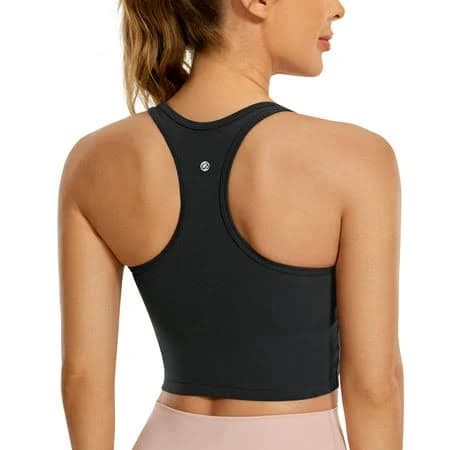 CRZ YOGA Women's Butterluxe Racerback Built in Bra Tank