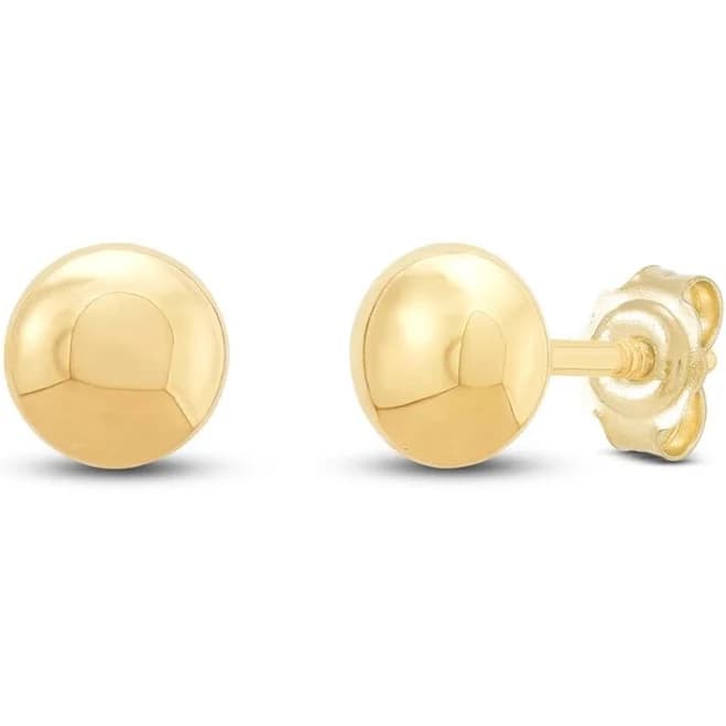 Jared 14K Yellow Gold Flat-Top Ball Earrings