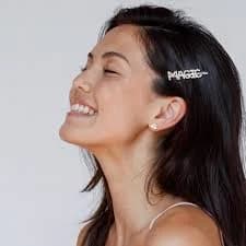 Crystal Word Bobby Pin - Hair Accessory - Barrette - LOVE GRL PWR Bad Bitch Hell Yeah Magic Bride - Sparkly Rhinestone Valentines Day Gift