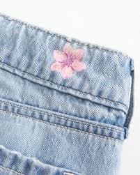 Women's Ultra Low-Rise Light Wash Floral Print Baggy Jeans | Women's Bottoms | HollisterCo.com