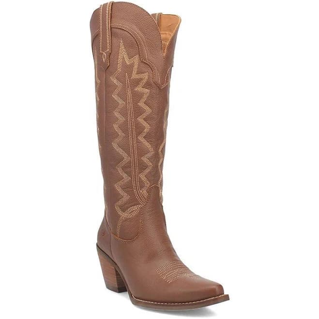 Dingo Women's High Cotton Tall Western Leather Boots
