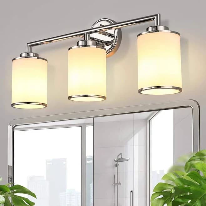 Briignite 17 in. 3-Light Chrome Vanity Light