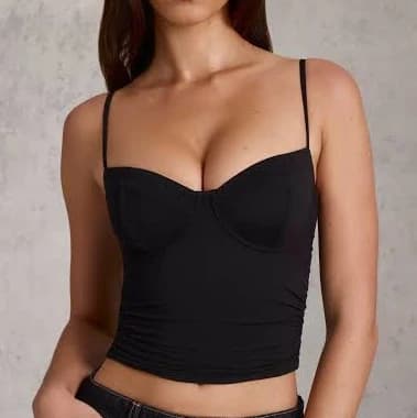 Oh Polly Modal Underwired Camisole Ruched Top