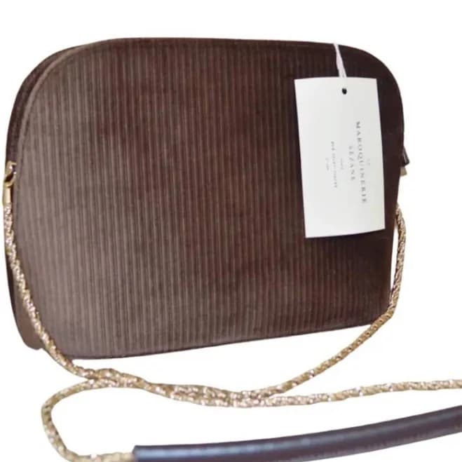 Sezane Bags | Sezane Viktor Crossbody Bag - Velvet Brown/Carmel Color | Color: Brown/Gold | Size: Os | Khn's Closet