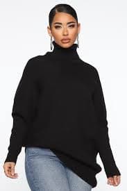The Perfect Turtleneck Sweater - Black | Fashion Nova