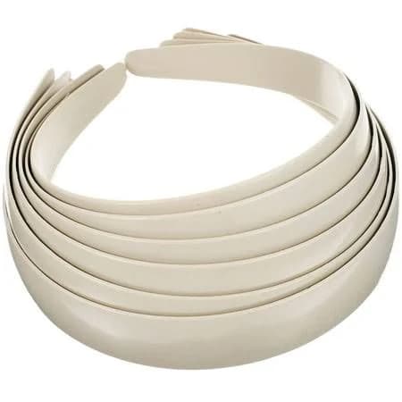 Strandchic DIY Beige Headband Material No Teeth Pc Plastic Simple Stylish Accessory