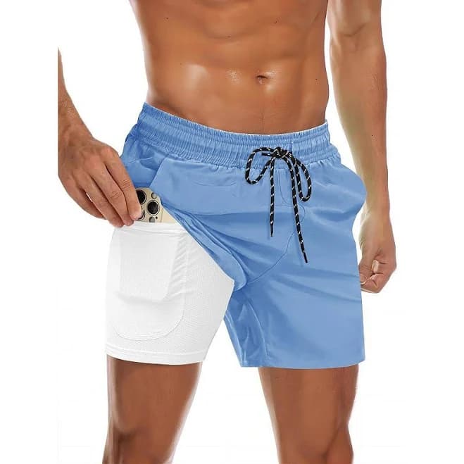 COOFANDY Men's Quick Dry Swim Trunks with Pockets